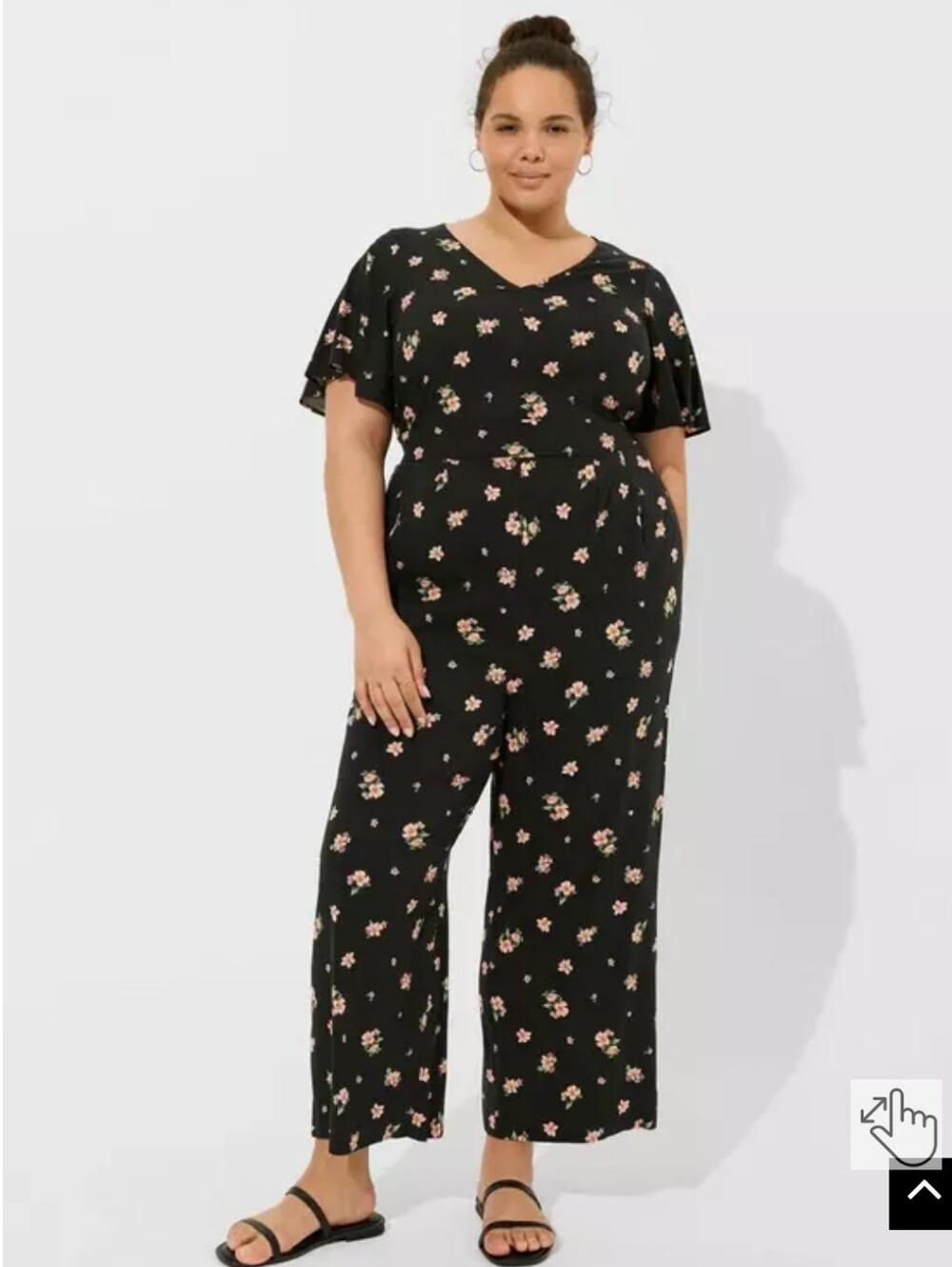 Torrid Floral Black Jumpsuit
